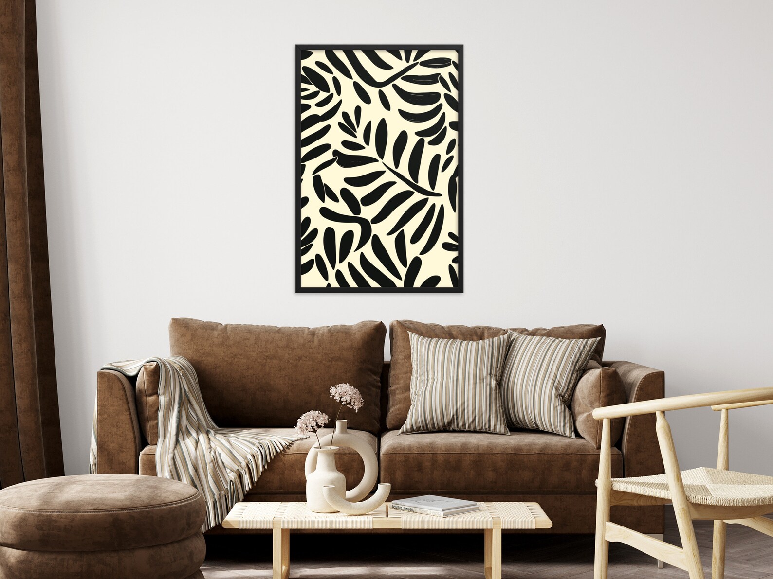 Black Framed Art and Abstract Oversized Framed Art Wall Art Etsy