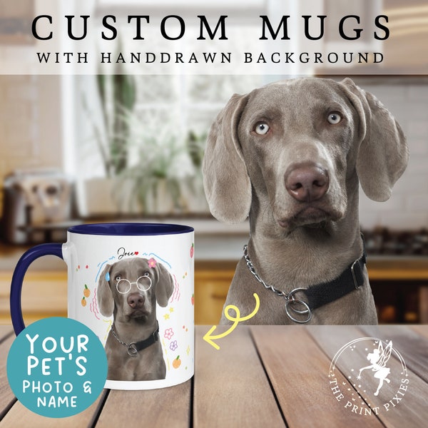 Haustierverlust Kaffeetasse, Verlust eines Haustier-Sympathiegeschenks, Haustier-Sympathiegeschenke für Corgis Hunde | MG10017, 11 Unzen Individuelle Tasse Farbe Innen