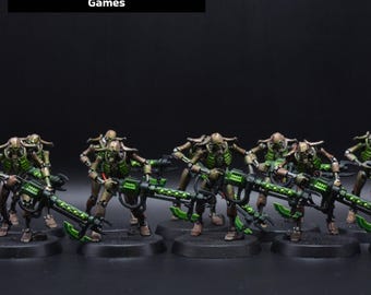Necron Warriors - Warhammer 40k Miniature Commission