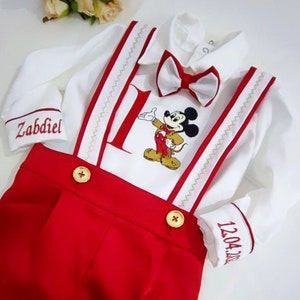 Personalized Boys Mickey Birthday 1st 2nd 3rd Birthday Suit Disney Mickey Party 1st Birthday Mickey Mouse Birthday Party Boys 1st Birthday