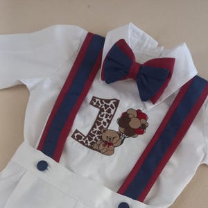 Personalized Boys 1st Birthday Teddy Bear Birthday Boy Clothing Set Pooh Bear Birthday Outfit Little Bear Birthday Outfit Toddler Milestones