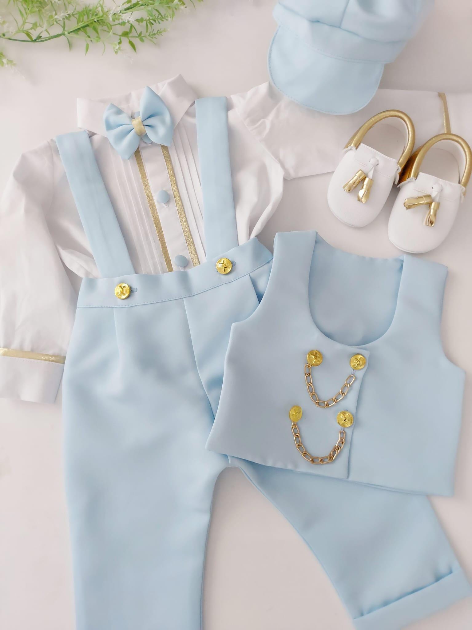 blue babydoll dress with collar Prose Dress in Denim main image 1