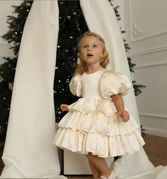 where can i sell a bridesmaid dress near me NumberSea-NumberSea Puffy Long Sleeve Dress Women Boho Wedding Dresses White / 14W main image 1