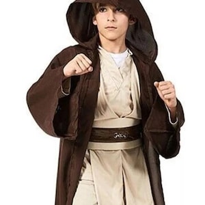 Boys Obi-Wan Jedi Costume: Star Wars Robe Tunic Set Boys Star Wars Jedi Halloween Costume Star Wars Halloween Costume Toddler Jedi Costume