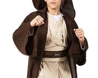 Obi-Wan Jedi-kostuum voor jongens: Star Wars gewaad/tuniekset, Star Wars Jedi Halloweenkostuum voor jongens, Star Wars Halloweenkostuum, Jedi-kostuum voor peuters