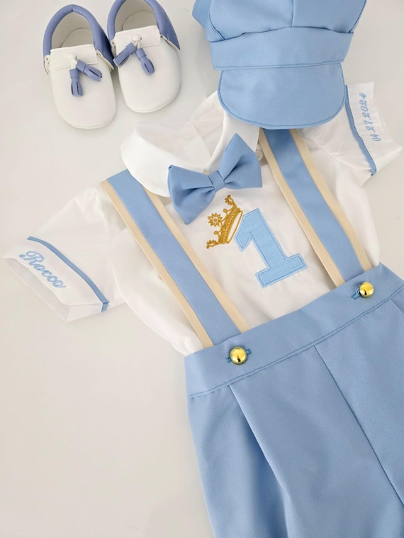 baby boy dresses for first birthday Amazon.com: Baby Boy First 1st Birthday Cake Smash Outfit Boys One Birthday Crown Bloomers Pants Bow Tie Suspenders Set : Clothing, Shoes & Jewelry