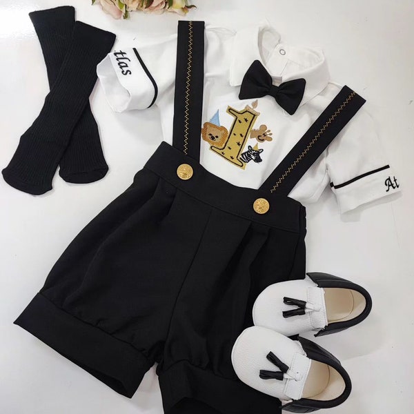 Tuxedo Short Set Etsy