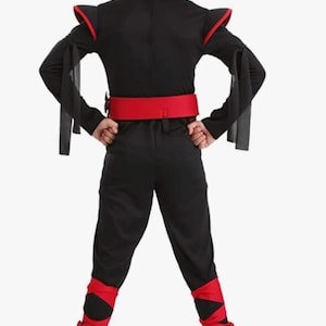 Chłopięcy kostium ninja na Halloween Cosplay Chłopięcy sekretny kostium ninja Chłopięcy kostium superbohatera Komiksowy superbohater Halloween Biały kostium ninja zdjęcie 3