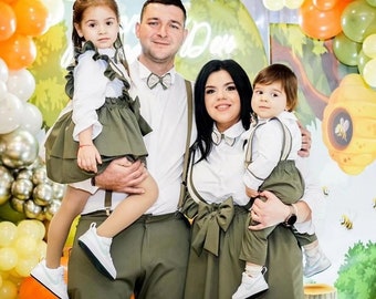 1st birthday family dress Family Dress 1st Birthday Dress For Baby Boy And Father And Mother Matching Family Outfits For