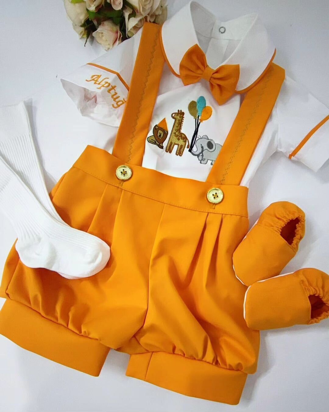 Personalized Baby Boys 1st Birthday Suit Set Custom Safari Etsy