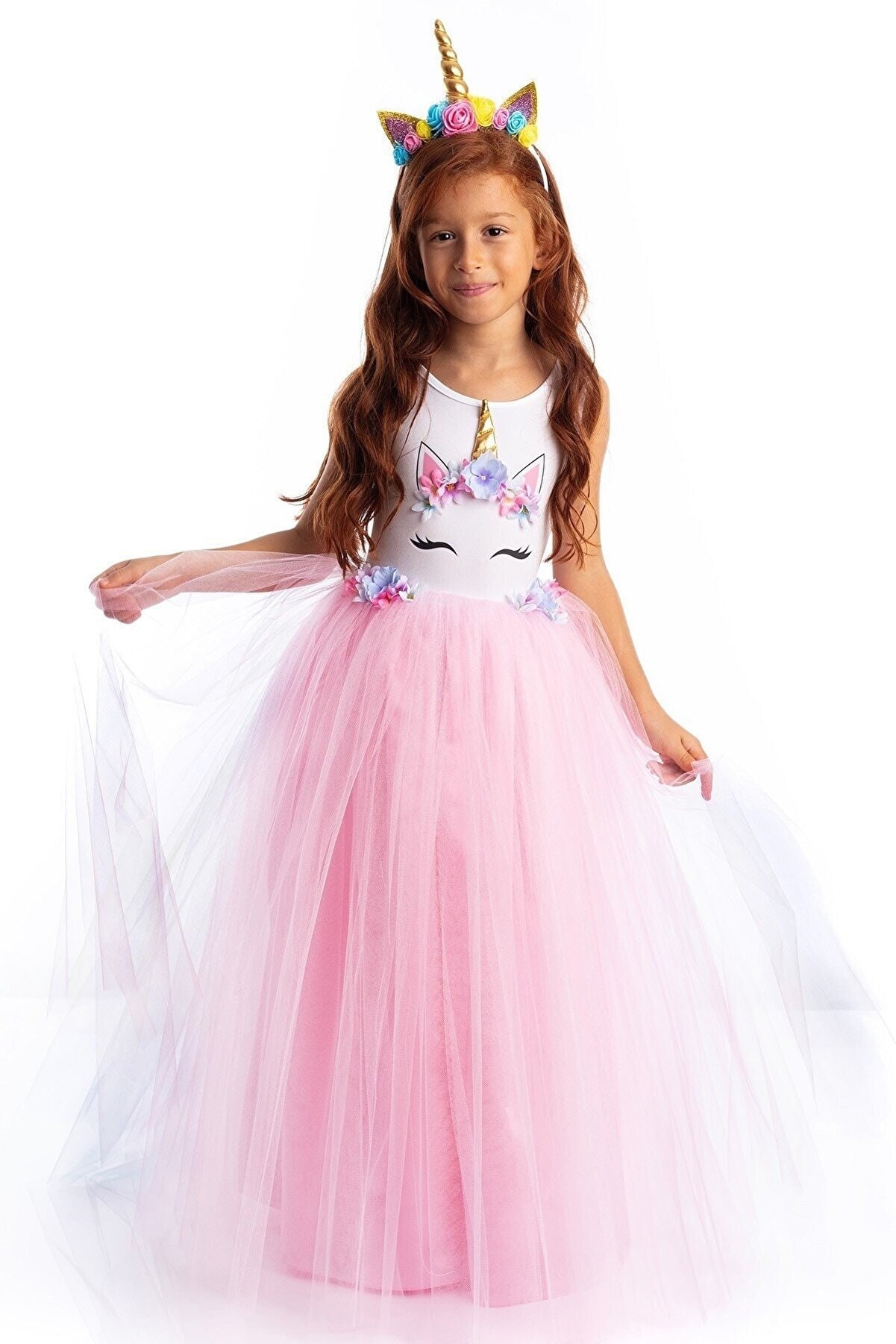 Girls Custom Unicorn Birthday Costume Princess Birthday Tutu Outfit Unicorn Fairy Tale Girls Birthday Outfit Toddler Birthday Age 2-12 years