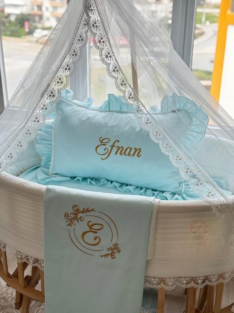 Monogram Crib Sheet Etsy