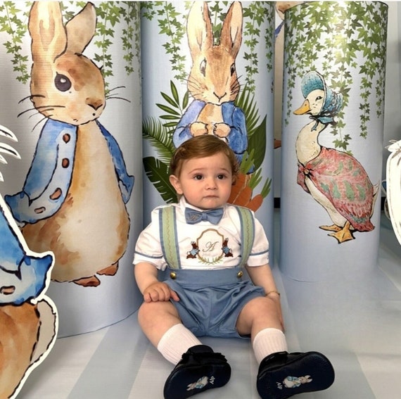 Boys Little Bunny Peter Rabbit 1st Birthday Outfit Toddler Bunny Birthday Suit Custom Name Toddler Peter Rabbit Birthday Shirt 1s Step Shoes Etsy