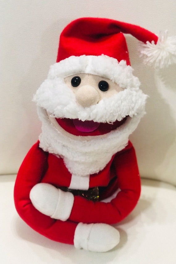 Marionnette à Main Père Noël En Peluche FRCOLOR - 42 Cm - Jouet Interactif Enfants - Cadeau Noël éducatif