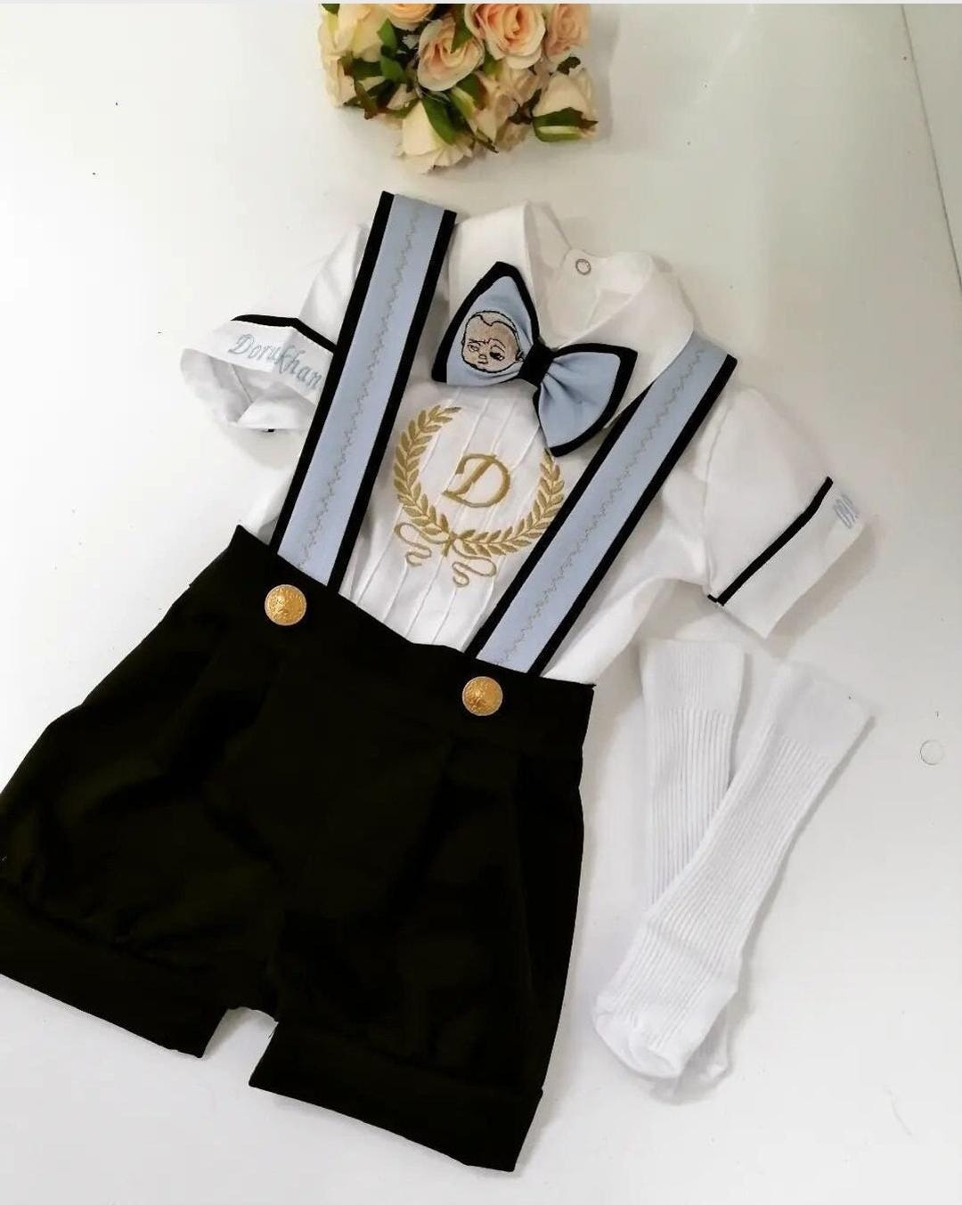 Personalized Baby Boys Clothes Toddler Milestones Birthday Boys 1st ...