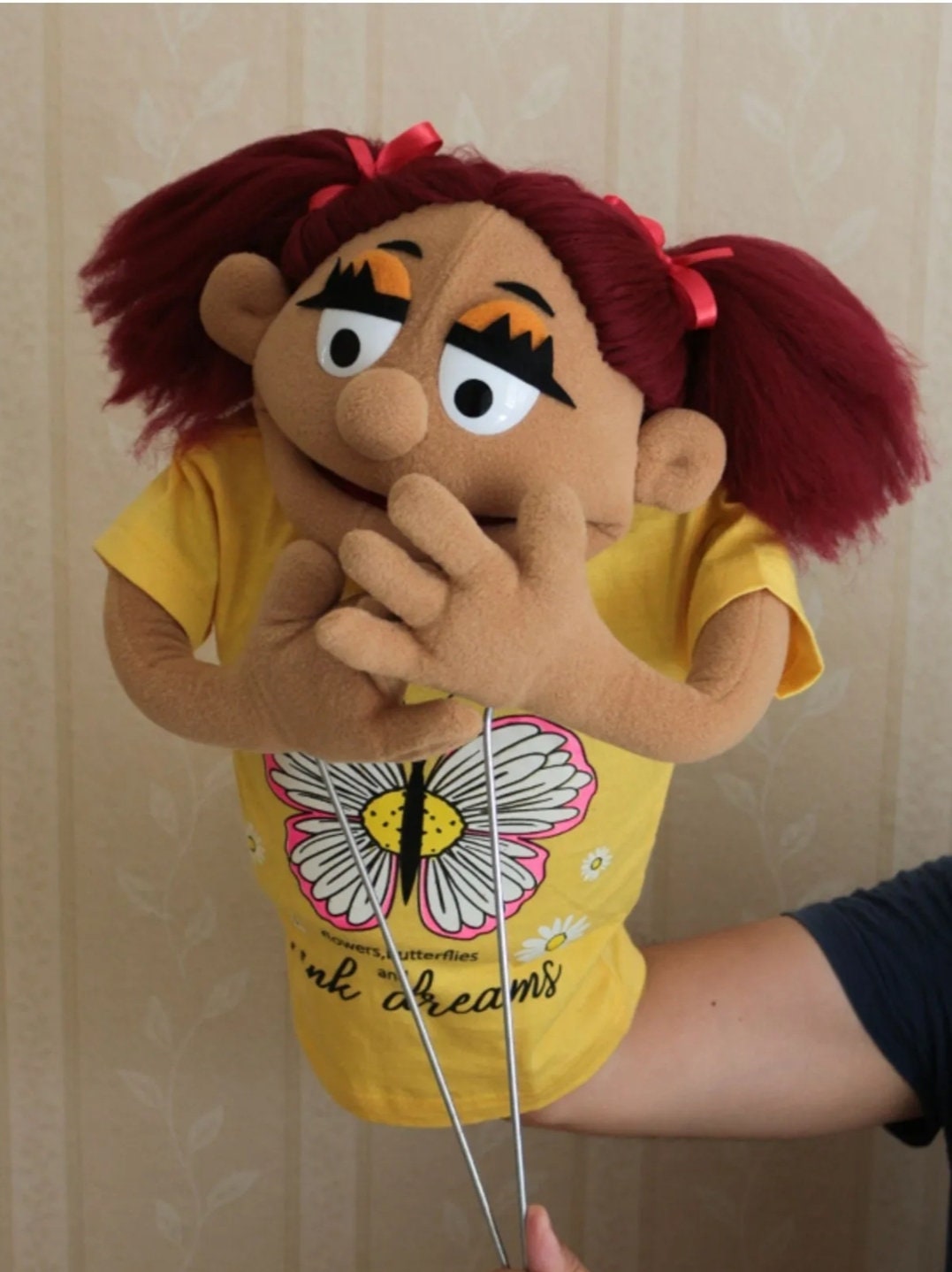 Custom Professional Hand Puppet Ventriloquist Puppet Live Size Little ...