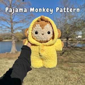 Pajama Monkey Crochet Pattern | Monkey + Pajama