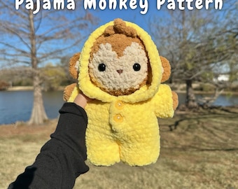 Pajama Monkey Crochet Pattern | Monkey + Pajama