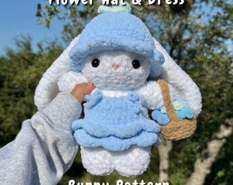 Bluebell Flower Bunny Crochet Pattern