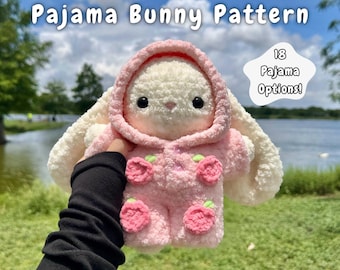 18 in 1 Pajama Bunny Crochet Pattern | Bunny + Pajamas