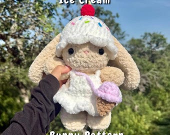 Ice Cream Bunny Crochet Pattern