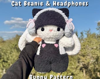 Cat Beanie & Headphones Bunny Crochet Pattern