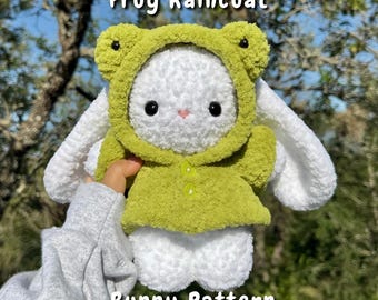 Frog Raincoat Bunny Crochet Pattern