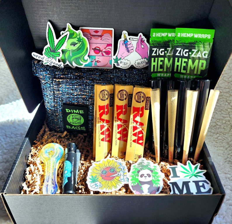 STONER GIRL Mystery Gift Box Stoner Care Package RAW Rolling Etsy