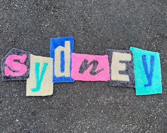 Ransom Letter Name Rug