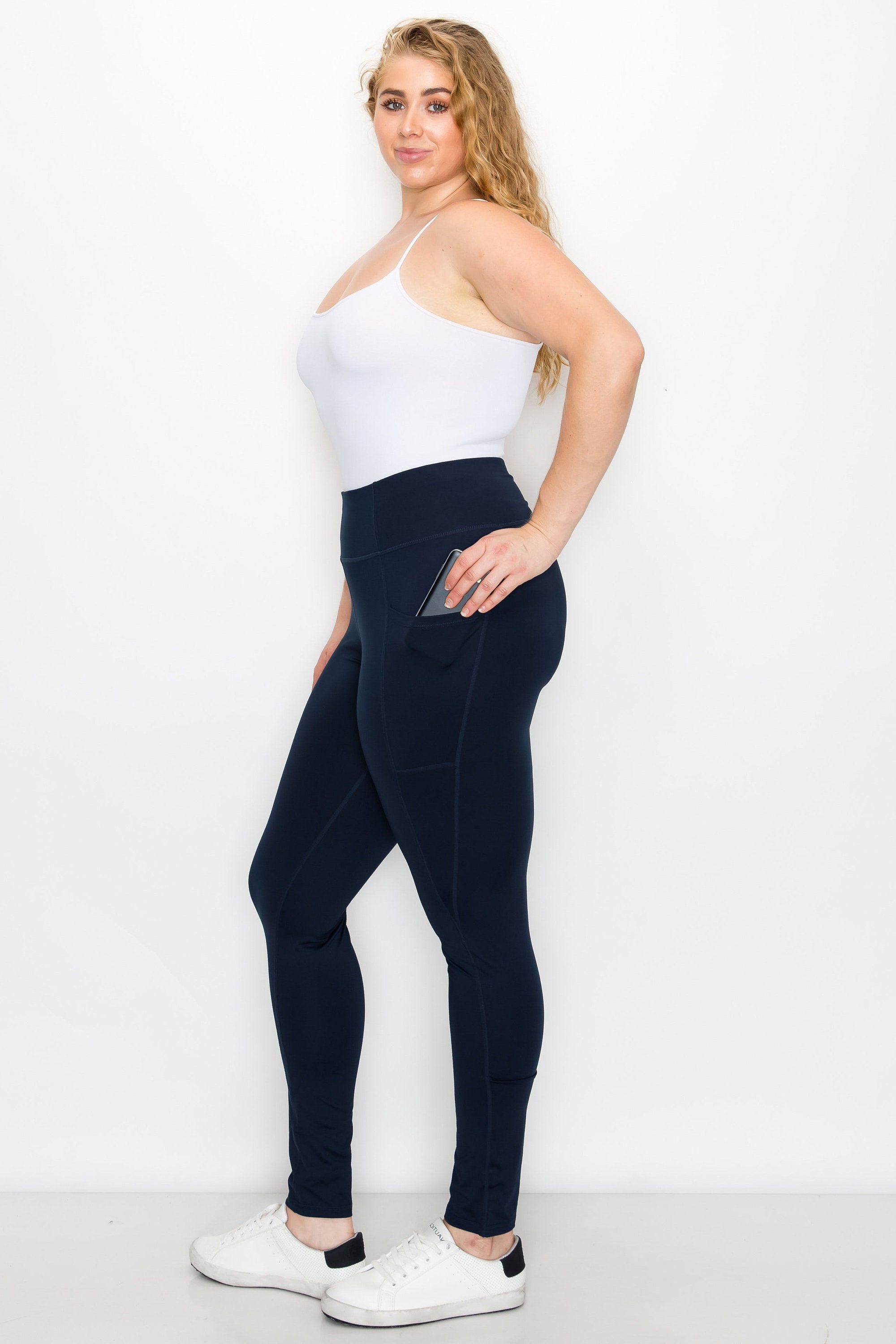 yoga pants with inner pocket & round stitch - P1080 – Yogalandusa