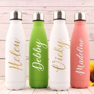 Personalized Water Bottle,Name Water Bottle,Custom Insulated Bottle,Sports Water Bottle,Christmas Gift,Bridesmaid Tumblers,Wedding Gifts
