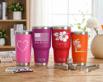 Personalized Yeti Tumbler, Custom Yeti Tumbler, Laser Engraved Yeti, Yeti Rambler, Personalized Yeti, Insulated Tumbler, Travel Coffee Mug