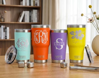Yeti Tumbler Engraved, Personalized Yeti Tumbler, Custom Yeti Tumbler, Pink Yeti, Personalized Yeti, Laser Engraved Yeti, Insulated Tumbler