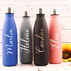 Botella de agua personalizada, botella personalizada, regalo personalizado de botella personalizada, regalo de dama de honor de vaso personalizado, propuesta de dama de honor imagen 3