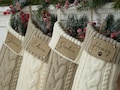 Family Christmas Stockings, Personalized Christmas Stocking, Monogram Stockings, Custom Stocking with Name, 2024 Holiday Stocking Decoration