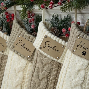 Chaussette de Noël familiale, chaussette de Noël personnalisée, chaussette monogramme, chaussette personnalisée avec nom, décoration de chaussette de Noël 2025