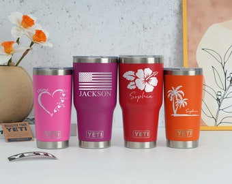 Personalized Yeti Tumbler, Custom Yeti Tumbler, Laser Engraved Yeti, Yeti Rambler, Personalized Yeti, Insulated Tumbler, Travel Coffee Mug