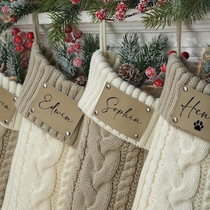 Family Christmas Stockings, Personalized Christmas Stocking, Monogram Stockings, Custom Stocking with Name, 2025 Holiday Stocking Decoration