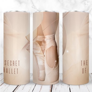 Danseuse de ballet gobelet Wrap PNG Ballerine 20 oz modèle Danse droite sublimation de la vie Design numérique sans couture Téléchargement instantané