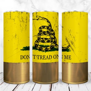 Envoltura para vaso "No me pises" PNG, vaso delgado de 20 oz, cartucho de escopeta, bala, regalo para él, sublimación, diseño digital sin costuras, descarga instantánea