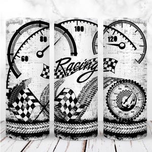 Racing Tumbler Wrap PNG 20 Unzen Skinny Tumbler Racing Rennen Kariert Brauchen Sie für die Geschwindigkeit Sublimation Design Nahtlose Digitales Design, Sofortiger Download