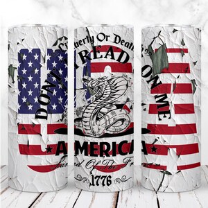 No me pises Vaso Envoltura PNG Vaso Delgado de 20 oz Bandera Estadounidense 1776 Sublimación Patriótica Diseño Digital Sin Costuras Descarga Instantánea