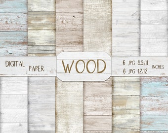 White Wood Background Digital Papers White Wooden Texture Paper Digital Background Light Wood Rustic Wood Distressed Wooden Textures