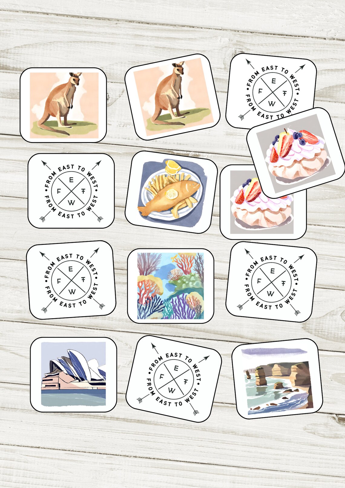 Memory Game Australia | Memory Cards Montessori | Educational ...