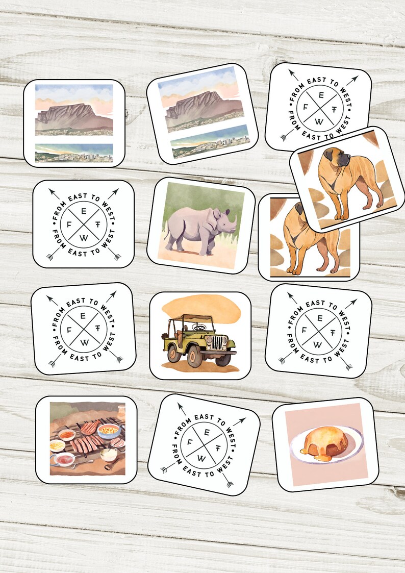 Memory Game South Africa | Memory Cards Montessori | Educational ...
