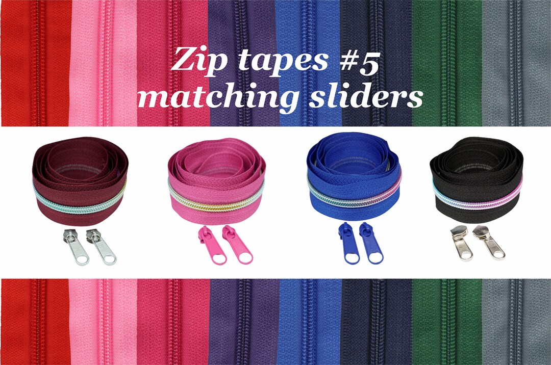 Continuous Zip Tape Zip Tapes per Yard Matching Zip Etsy