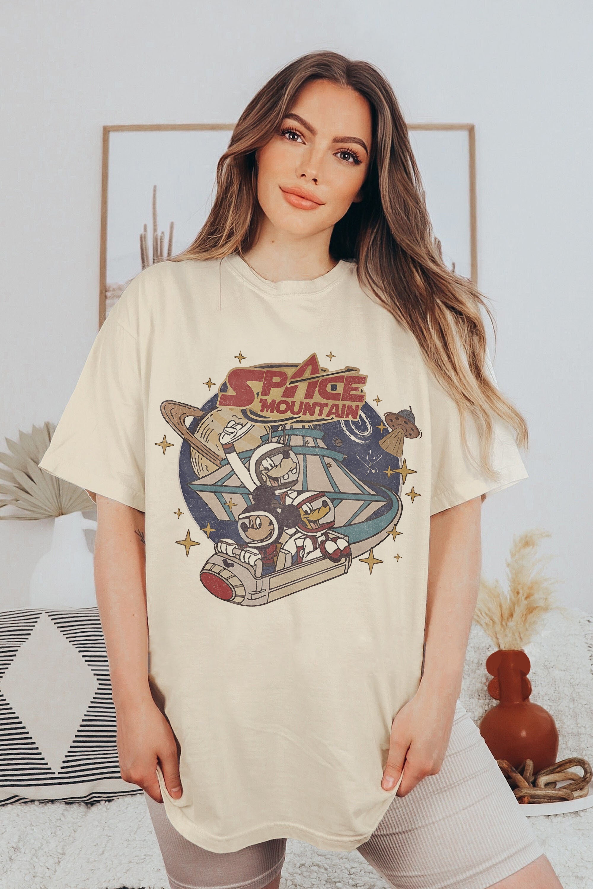 Vintage Mickey Space Mountain T-shirt, Retro Walt Disney World Shirt