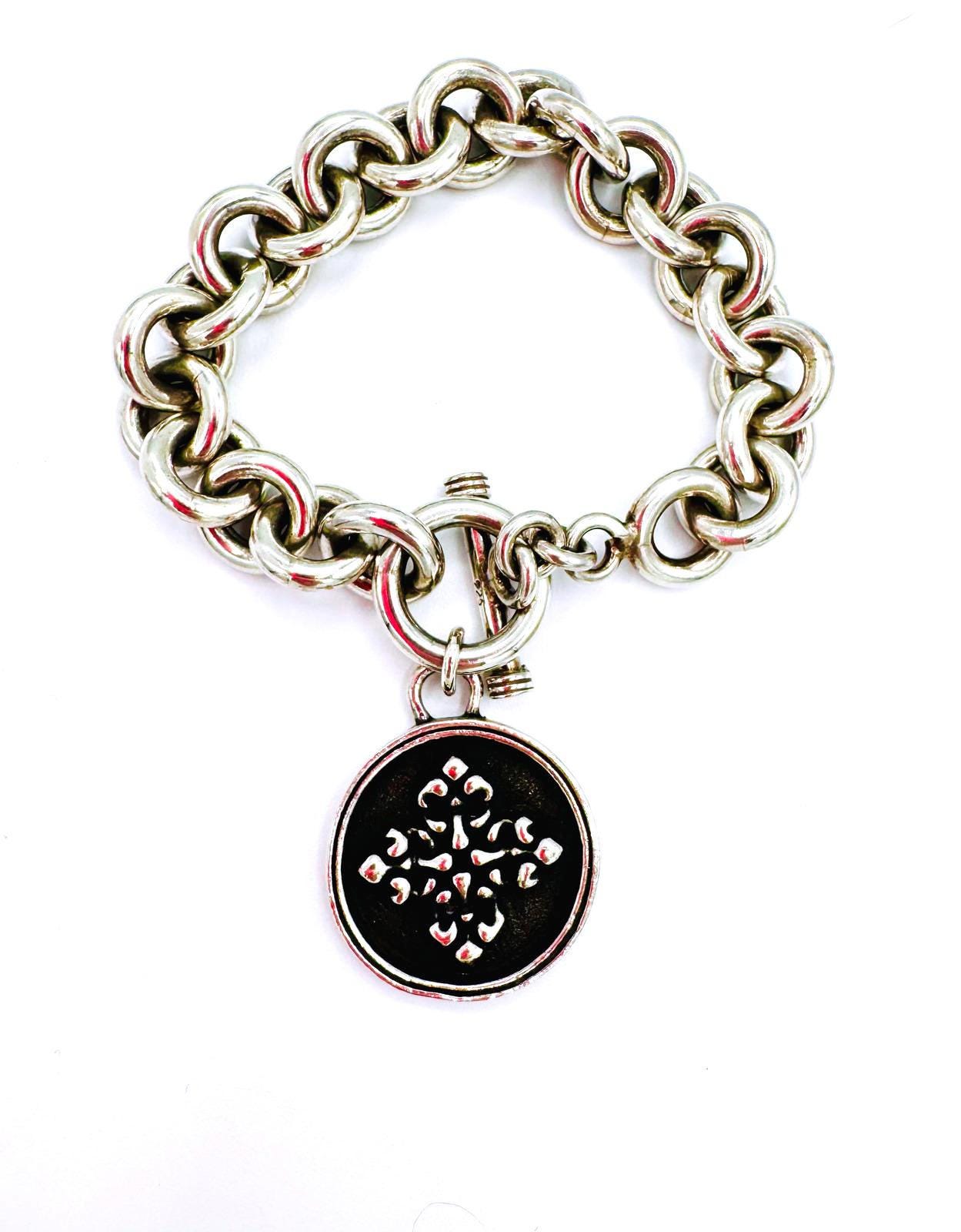 Vintage Claudia Agudelo EXEX Collection 925 Silver Curb Link W