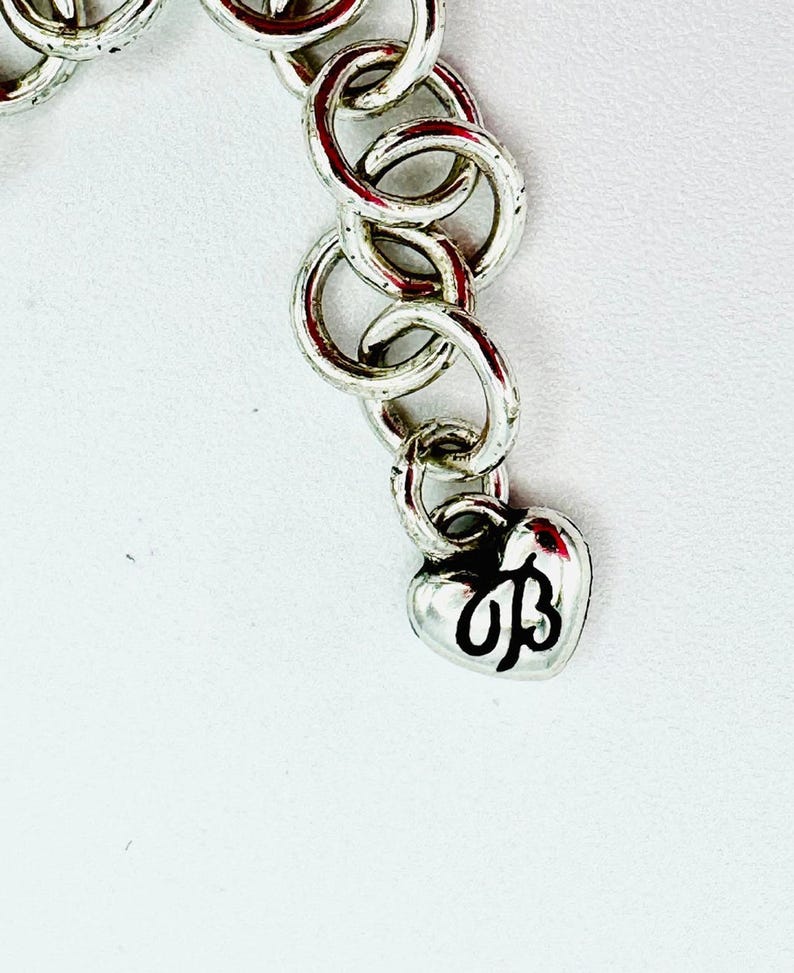 Brighton Silver art deco double strand w/ rectangle scrolling pendant necklace image 6