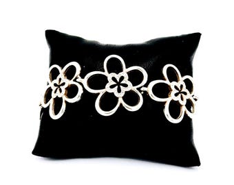 Pulsera Brighton Infinity estilo margarita, chapada en plata y de cristal Swarovski, descatalogada;